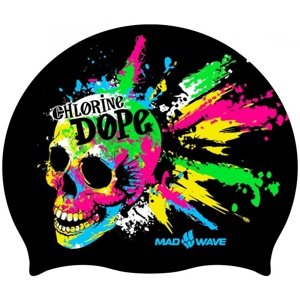 Mad wave chlorine dope swim cap junior černá