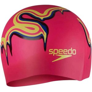Dětská plavecká čepička speedo slogan cap junior růžovo/žlutá