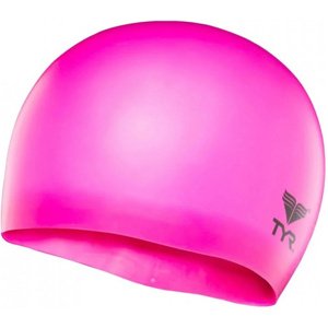 Plavecká čepice tyr wrinkle-free silicone youth cap růžová