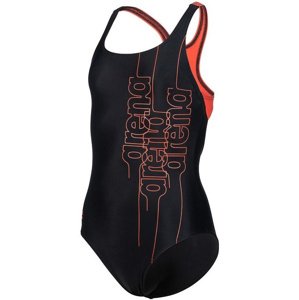 Arena girls swimsuit swim pro back graphic black/floreale 128cm
