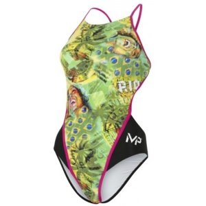 Michael phelps corco lady open back green/yellow 32