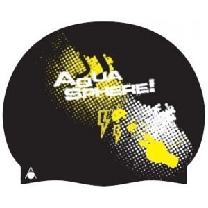 Plavecká čepice aqua sphere felix cap černo/žlutá