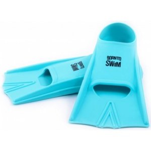 Dětské plavecké ploutve borntoswim junior short fins turquoise xxs