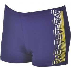 Chlapecké plavky arena ladder short junior navy/yellow 24