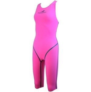 Dámské závodní plavky aquafeel neck to knee oxygen racing pink 28