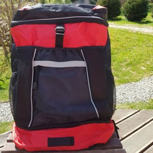 Borntoswim ows backpack černo/červená
