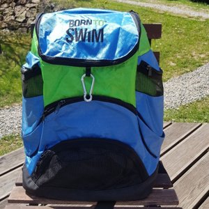 Borntoswim shark mini backpack zeleno/modrá