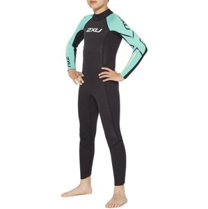 Juniorský plavecký neopren 2xu propel:youth wetsuit black/oasis s