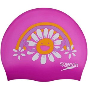 Dětská plavecká čepička speedo slogan cap junior fialová